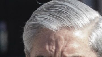 El fiscal especial Robert Mueller, el fiscal general William Barr y el presidente Donald Trump