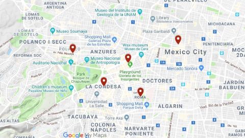 Los asesinatos ocurrieron en los corredores de restaurantes y bares en la CDMX.