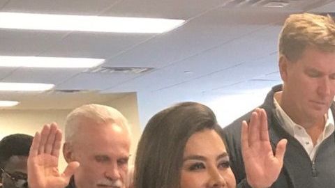 Vargas hizo su juramento en Nueva Jersey.