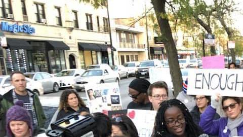 Caminata por la paz y contra la violencia en las calles.
