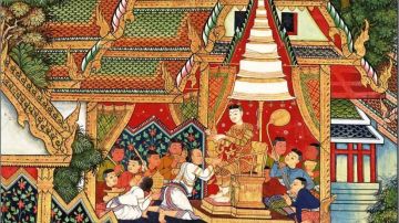 Los rituales en las coronaciones de reyes en Tailandia.