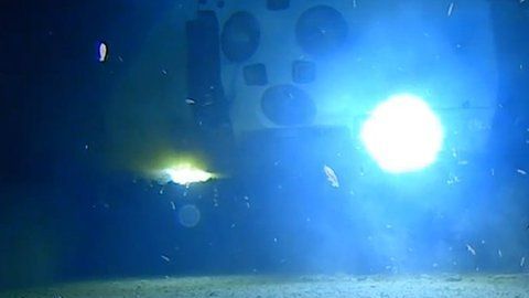 La misión tomó muestras en el fondo del mar.