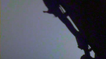 Insight captó la aurora de Marte el 24 de abril de 2019.