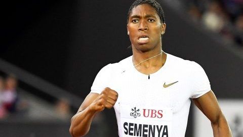 Fotografía de archivo de una competencia de la sudafricana Caster Semenya en la Diamonde League.