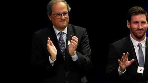 Messi recibió la Cruz de Sant Jordi