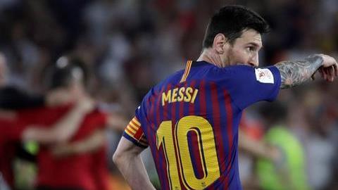 Lionel Messi no puedo superar el trago amargo de la Champions con la Copa del Rey