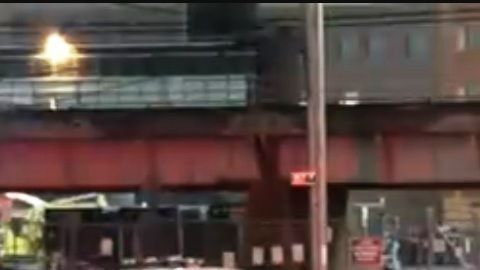 Escena de la colisión en Queens