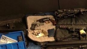 Parte de las armas de fuego incautadas