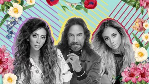 El Buki y sus hijas Marla y Alison.