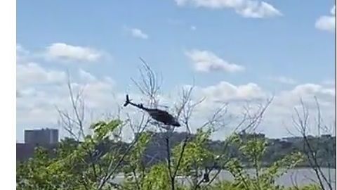 Cayóa cerca del helipuerto de W. 30th St