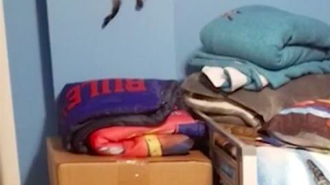 Una de las habitaciones arregladas.