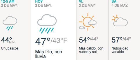 Mayormente frío y nublado por la tarde.