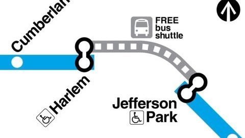La Autoridad de Tránsito de Chicago (CTA) cerró dos estaciones de la Línea Azul este fin de semana