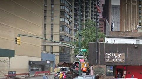 Cuartel FDNY en la 8va Avenida, cerca de Times Sq