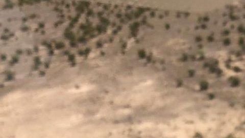 Foto de la aeronave siniestrada en una zona montañosa de Coahuila.