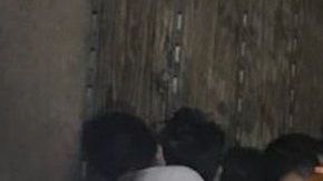 Los inmigrantes en el camión.