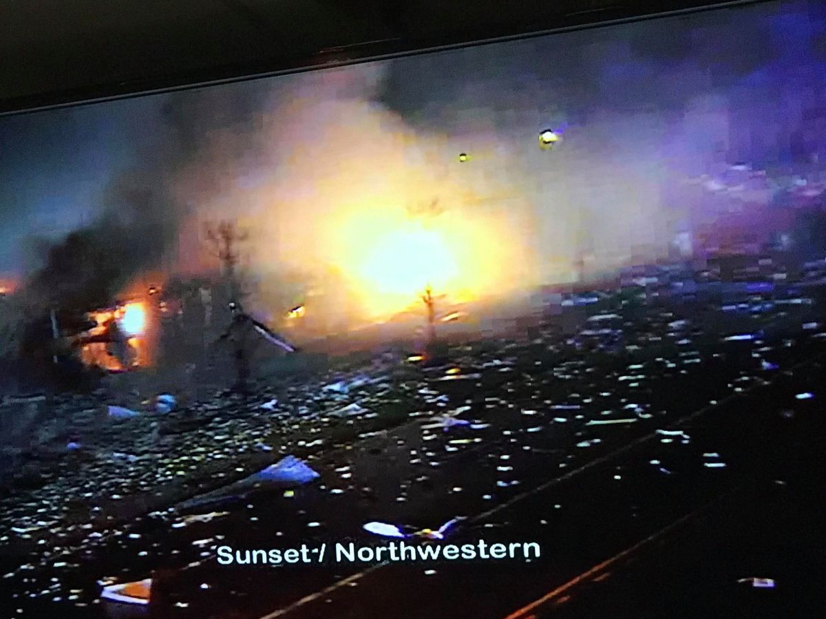Imágenes televisivas muestran la planta casi totalmente destruida 
