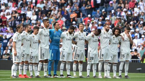 Real Madrid en el Santiago Bernabéu.