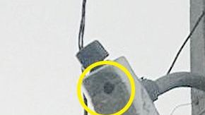 Los cámaras estaban instaladas en los postes.