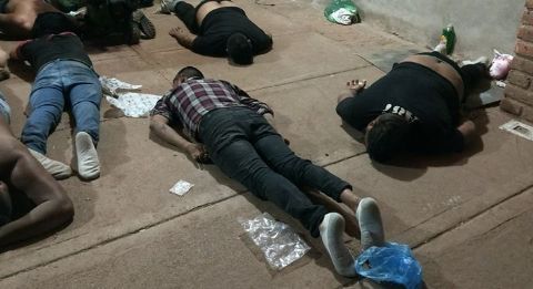 Siete personas fueron detenidas en el operativo contra el CJNG.