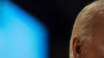 El exvicepresidente Joe Biden y el presidente Trump.