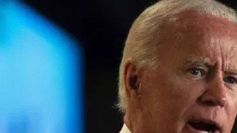 El exvicepresidente Joe Biden y el presidente Trump.