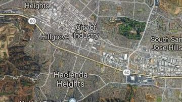 El lugar del terremoto.