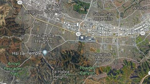 El lugar del terremoto.