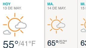 Periodos de sol y un clima fresco durante el día.