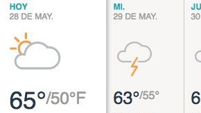 Frío con nubosidad variable.