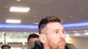 Lionel Messi llegó a Argentina para concentrarse con la selección albiceleste