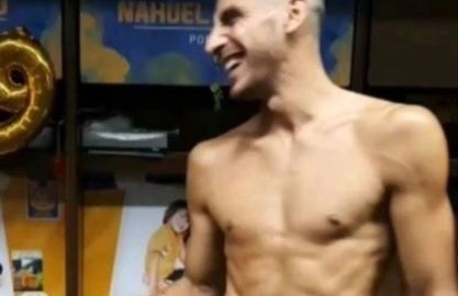 En las redes sociales circula una imagen de Nahuel Guzmán completamente rapado