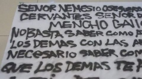 El mensaje amenazaba directamente a "El Mencho".