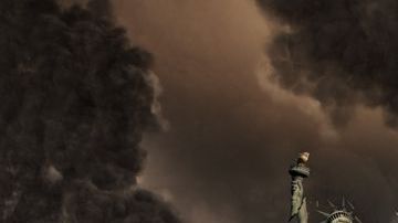 Así fue como el hipotético asteroide terminó con Nueva York.