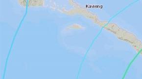 Imagen que muestra un mapa del Servicio Geológico de Estados Unidos (USGS) que localiza, este martes, un terremoto de magnitud 7,5 cerca de Kokopo, en la costa de la isla de Nueva Bretaña, región oriental de Papúa Nueva Guinea.