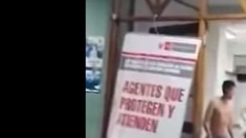 El escape de la comisaría.