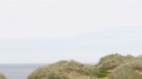 Donald Trump en el campo de golf situado cerca de Aberdeen, en Escocia.