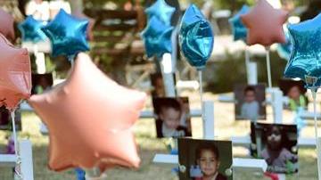 Homenaje a las pequeñas víctimas.