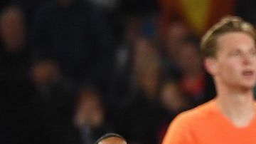 Quincy Promes celebra con Holanda el pase a la final de la Liga de Naciones de la UEFA.