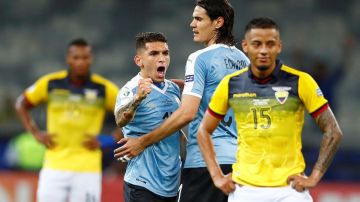 Uruguay le pegó a Ecuador en partido del Grupo C de la Copa América de Fútbol.