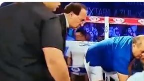 Felipe Orucuta tuvo que ser reanimado por un paramédico en pleno ring