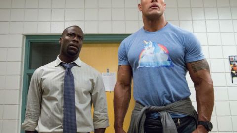 Kevin Hart y Dwayne Johnson en "Central Intelligence"