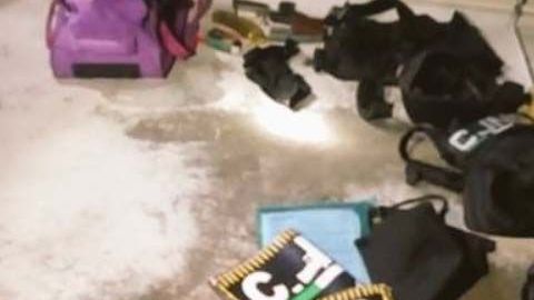 Material incautado a CJNG