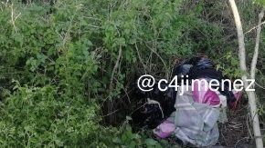 El cadáver estaba embolsado en una paraje