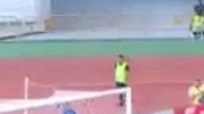 Los jugadores de la selección de Haití fingieron que discutían