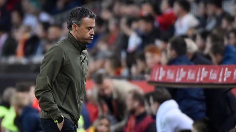 Luis Enrique con la selección española.