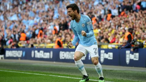 David Silva en la FA Cup.