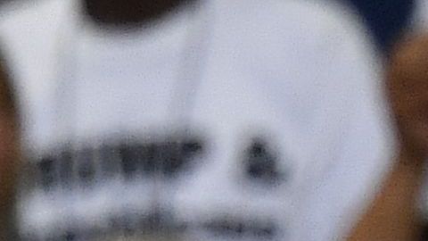 Trump durante el acto electoral en Amway Center en Orlando, Florida.