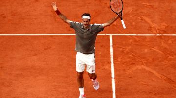 Roger Federer tras su victoria sobre Stanislas Wawrinka.