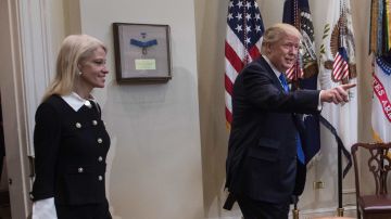 Kellyanne Conway ha colaborado con el presidente Trump desde su campaña.